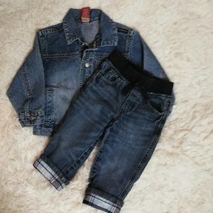 Vintage  Baby Jeans Jacket + Gymboree Jeans